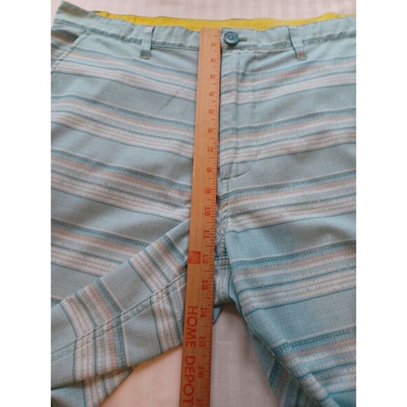 American Rag swim trunks board shorts mens 36 blue stripe surf beach active - Picture 7 of 8